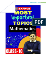 MOST IMPORTANT TOPICS Maths Class 10