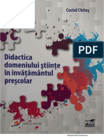 Didactica Domeniului Științe În Învațământul Preșcolar. Costel Chiteș (2018)