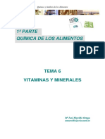 Vitaminas y Minerales en los Alimentos