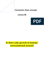 Ecological Economics Lecture 08
