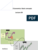 Ecological Economics: Key Concepts of Disturbance and Resilience