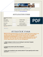 Crex Rig Well Gold Mining Oil & Gas Shipping Company - 0nline Application & Interview Form