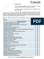 Behavioural Activation Plan Think CBT V 18.08.17