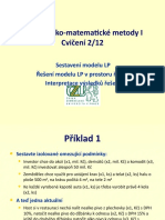 Ekonomicko-Matematické Metody I Cvičení 2/12