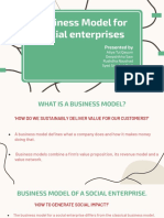 Business Model For Social Enterprise - Design Principles For Business Models of Social Enterprises