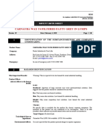 Carnauba Wax T4 Filtered Fatty Grey in Lumps: Safety Data Sheet