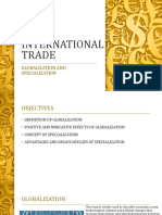 International Trade: Globalization and Specialization