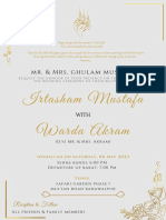 Irtasham Mustafa Warda Akram: Mr. & Mrs. Ghulam Mustafa