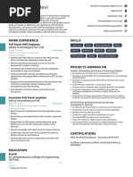 AWS Full Stack Resume Template