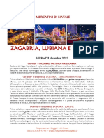 2022 Mercatini Di Zagabria e Lubiana