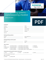 Extinguishing Systems - Commissioning Checklist: Edition 04.2019
