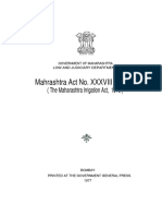 Mahrashtra Act No. XXXVIII of 1976: (The Maharashtra Lrrigation Act, 1976)
