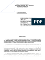 Programación Didáctica: Entrenamiento Deportivo. Semestre