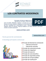 Los Contratos Modernos: Sandra Echaiz Moreno