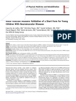 2013 Motor Function Measure Validation of A Short Form For Young Children With Neuromuscular Diseases