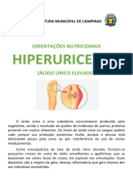 Hiperuricemia: Orientações Nutricionais