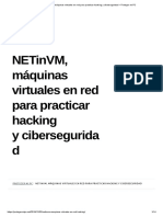 NETinVM, Máquinas Virtuales en Red para Practicar Hacking y Ciberseguridad