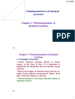 Part II: Fundamental Laws of Chemical Processes