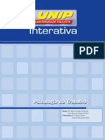 Psicologia Do Trabalho: Autores: Prof. Marcel Aristides Ferrada Silva Colaboradores: Prof. Ricardo Calasans