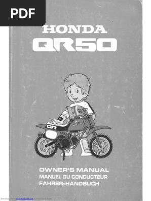 HONDA QR50 サービスマニュアル Honda QR50 Manual Download Guide | PDF