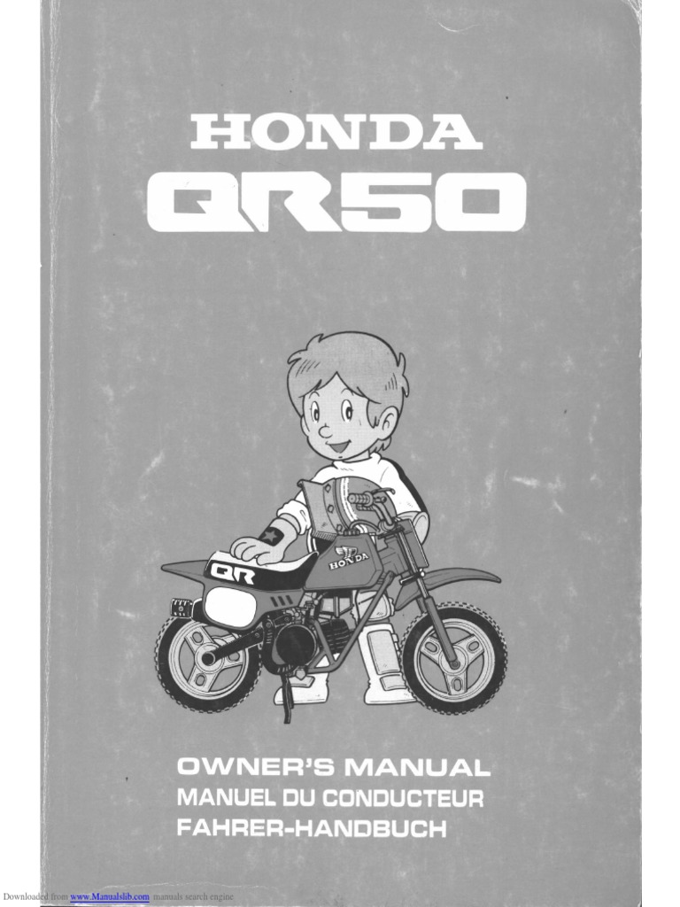 Honda QR50 Manual Download Guide | PDF