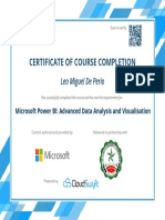 Scan to Verify Course Completion Certificate Power BI Advanced