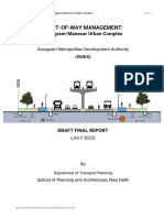 Right-of-Way Management Report for Gurugram-Manesar Urban Complex