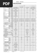 Major Technical Specifications