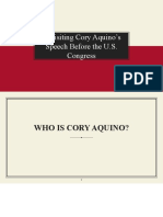 Revisiting Cory Aquino's Speech Before The U.S. Congress