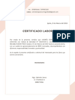 Certificado Laboral: Atentamente