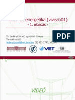 Villamos Energetika (Viveab01) : - 1. Előadás