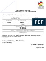 Attestation de Radiation Du Registre National de L'Auto-Entrepreneur