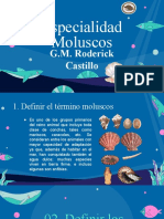 Especialidad Moluscos: G.M. Roderick Castillo