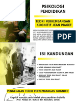 Psikologi Pendidikan: Teori Perkembangan Kognitif Jean Piaget