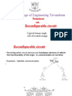 College of Engineering Trivandrum: Seminar On Reconfigurable Circuit