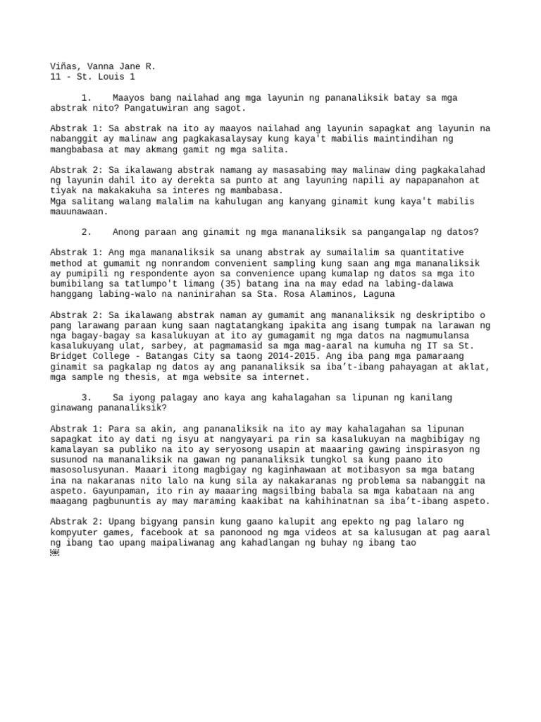 Pagbasa at Pagsusuri | PDF