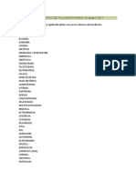 VOCABULARIO BÁSICO DE FILOSOFÍA PARA 10 Grado 2017