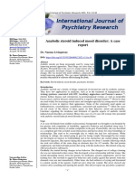 Anabolic Steroid Induced Mood Disorder: A Case Report