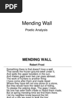 Mending Wall: Poetic Analysis