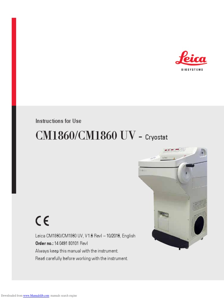 Cryostat Leica Cm 1860 – Leica Cm1860 – ZCGK