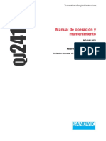 Manual de Operación y Mantenimiento: Translation of Original Instructions