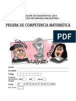 Prueba de Competencia Matemática: Evaluación de Diagnóstico 2014 Educación Secundaria Obligatoria