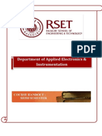 Department of Applied Electronics & Instrumentation