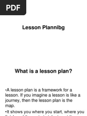 Lesson Plan