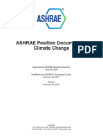 ASHRAE Position Document On Climate Change