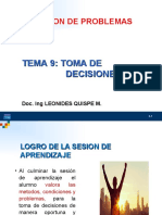 Ud: Solucion de Problemas: Tema 9: Toma de Decisiones