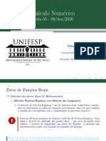 Método Newton-Raphson para aproximar zeros de funções