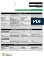 CSD Registration Report: Supplier Identification