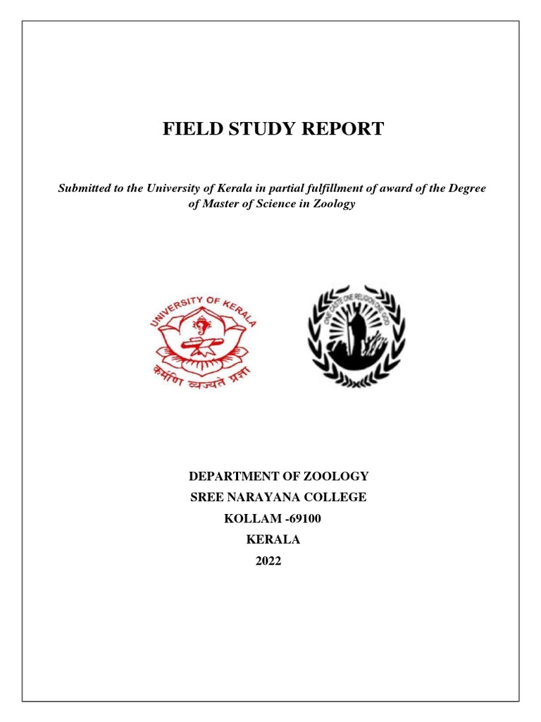 Field Study Report PDF Ph Water