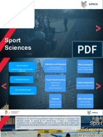 Master Programme 2020 - 2021: Sport Sciences
